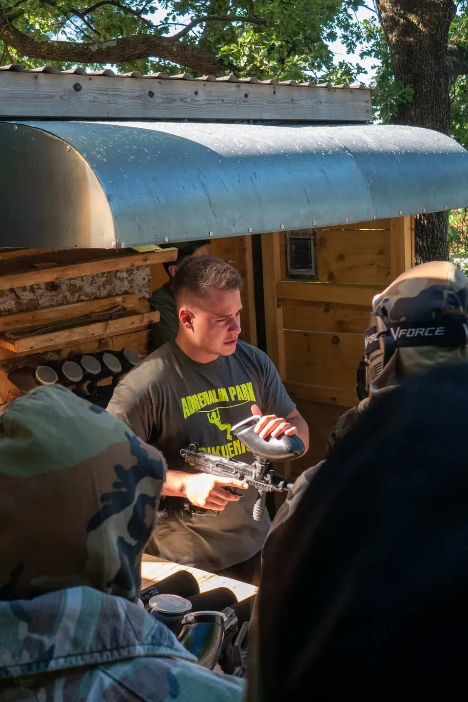 Visual briefing representation for paintball and gel games